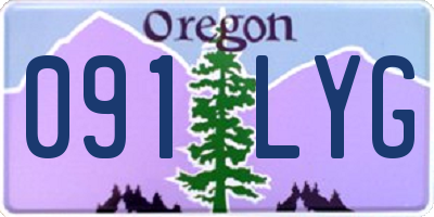 OR license plate 091LYG