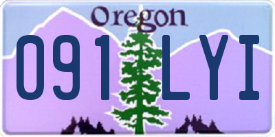 OR license plate 091LYI