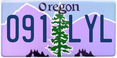 OR license plate 091LYL