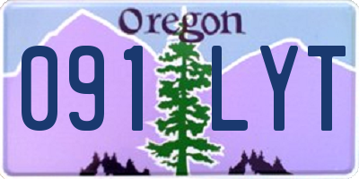 OR license plate 091LYT