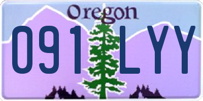 OR license plate 091LYY