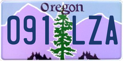 OR license plate 091LZA