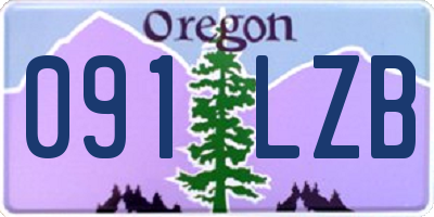 OR license plate 091LZB