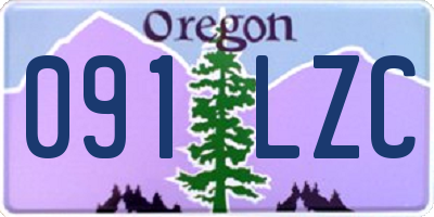 OR license plate 091LZC