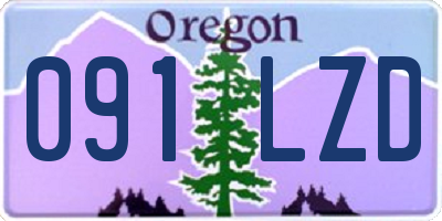 OR license plate 091LZD