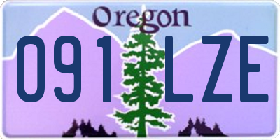 OR license plate 091LZE