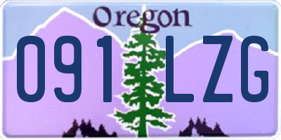 OR license plate 091LZG