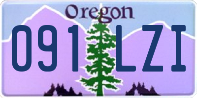 OR license plate 091LZI