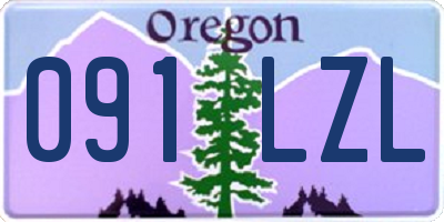 OR license plate 091LZL