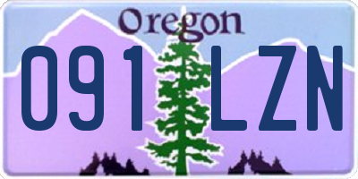 OR license plate 091LZN