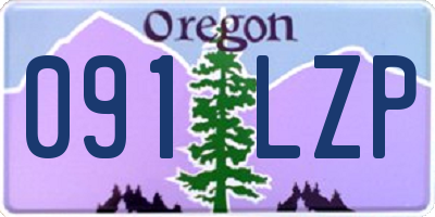 OR license plate 091LZP