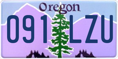 OR license plate 091LZU