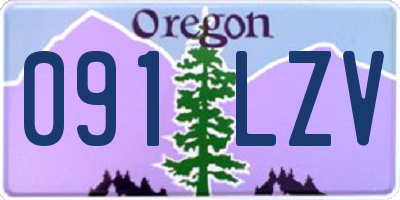 OR license plate 091LZV