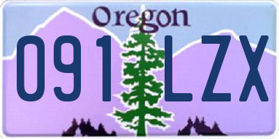 OR license plate 091LZX