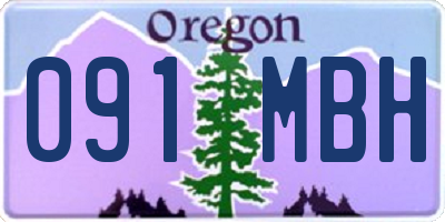OR license plate 091MBH
