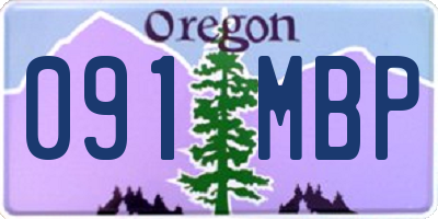 OR license plate 091MBP