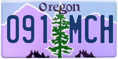 OR license plate 091MCH