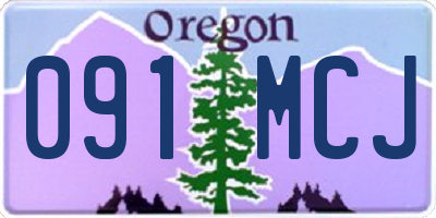 OR license plate 091MCJ