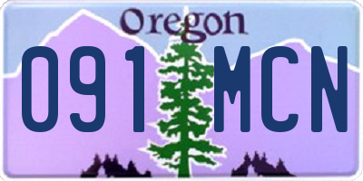 OR license plate 091MCN