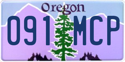 OR license plate 091MCP
