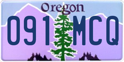 OR license plate 091MCQ
