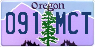 OR license plate 091MCT
