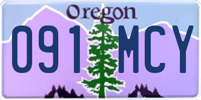 OR license plate 091MCY