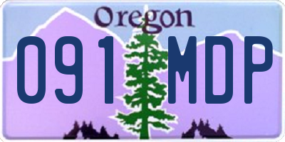OR license plate 091MDP