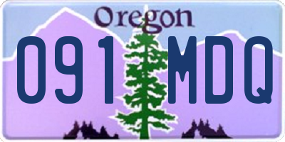 OR license plate 091MDQ