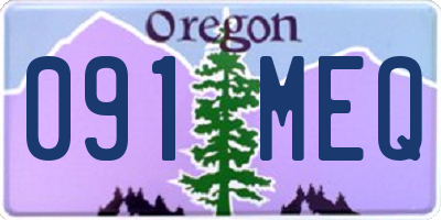 OR license plate 091MEQ