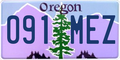 OR license plate 091MEZ