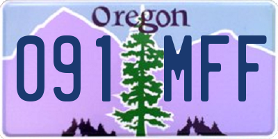 OR license plate 091MFF