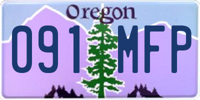 OR license plate 091MFP