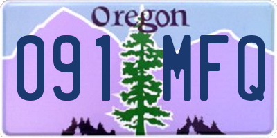 OR license plate 091MFQ