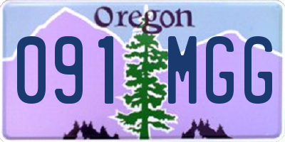 OR license plate 091MGG