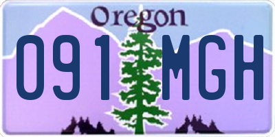 OR license plate 091MGH