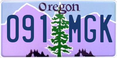 OR license plate 091MGK