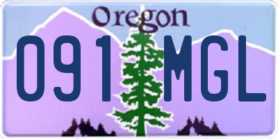 OR license plate 091MGL