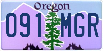 OR license plate 091MGR