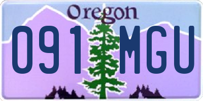 OR license plate 091MGU