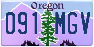 OR license plate 091MGV