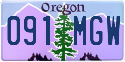 OR license plate 091MGW