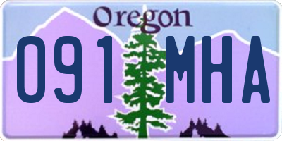 OR license plate 091MHA