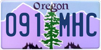 OR license plate 091MHC
