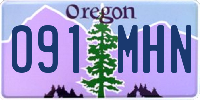 OR license plate 091MHN