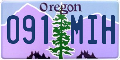 OR license plate 091MIH