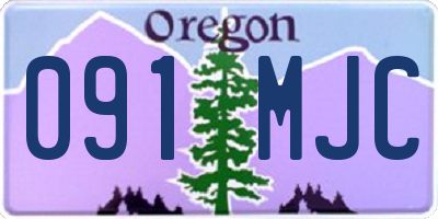 OR license plate 091MJC