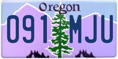 OR license plate 091MJU