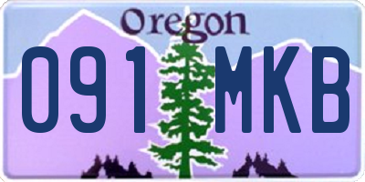 OR license plate 091MKB