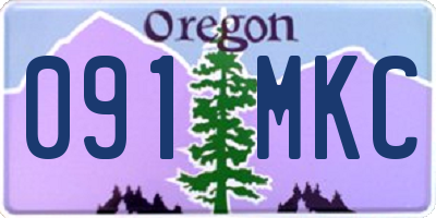 OR license plate 091MKC